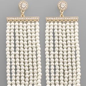 Pearl Tassel Earrings
